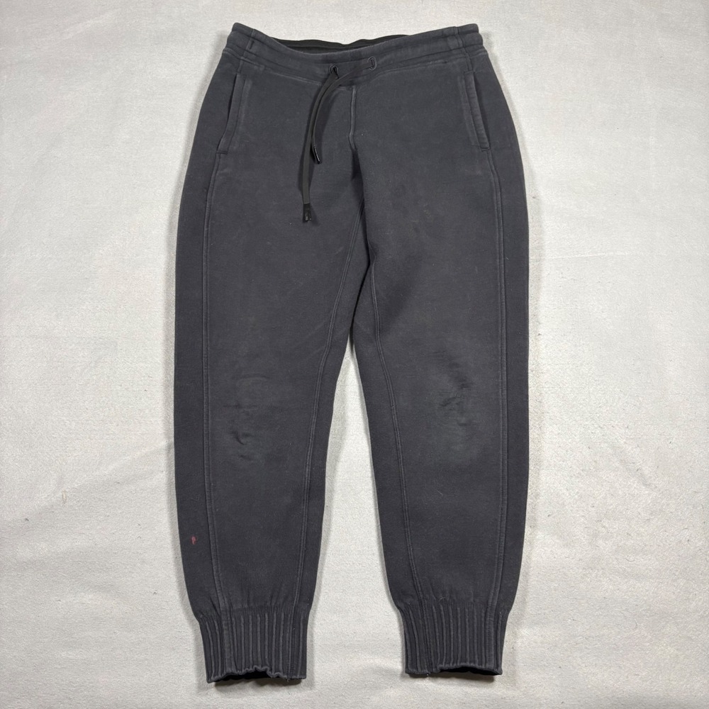 Lululemon Scuba High-Rise Jogger Black Fleece Sweatpants Size 6 LW5ALVS
